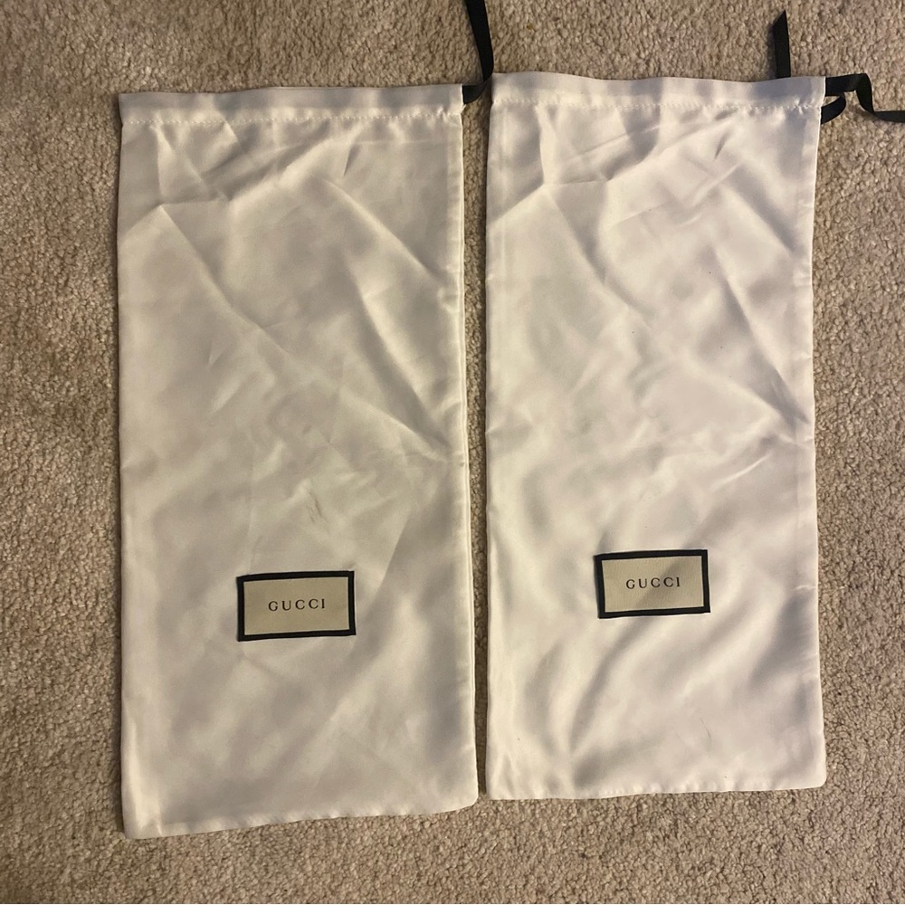 Gucci shoe dust bags